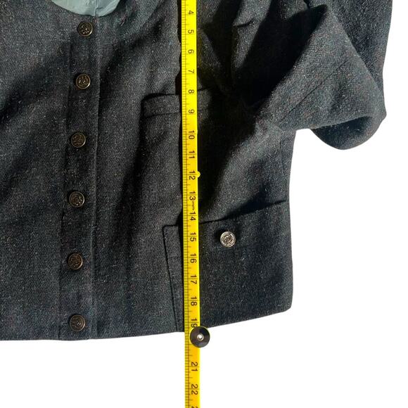 Norton McNaughton Women’s Vintage Wool Blend 2 Piece Set Olive Green Size 16 - Picture 11 of 14